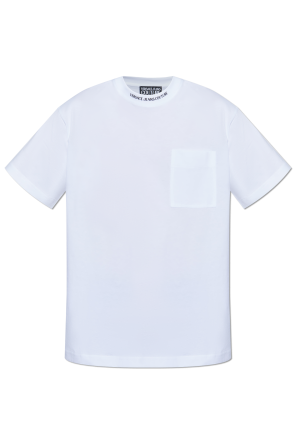 VERSACE コッラーナ パンク Tシャツ ホワイト shirt | Women's Clothing - clothing women footwear 8 Orange